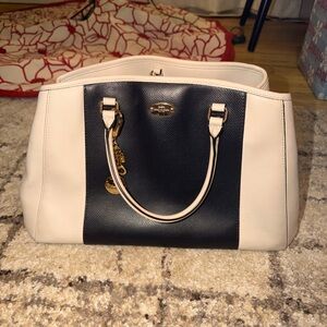 Coach Black and Cream Crossbody Bag